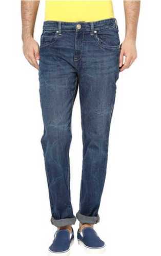 No Fade Blue Color Mark Mens Jeans