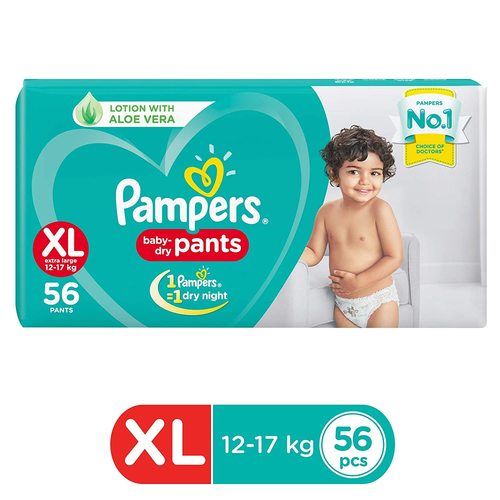 Bumtum Baby Diaper Pants with Double Leakage Protection  12 to 17 Kg 54  Count XLarge Pack of 1
