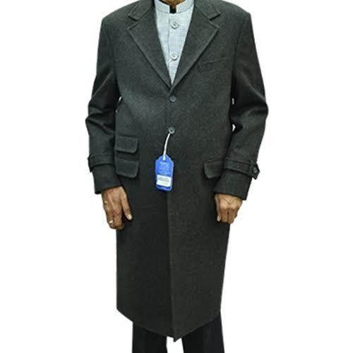 Black Perfect Finish Mens Overcoat