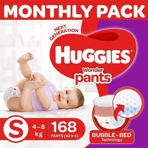 White Small Size Baby Wonder Pants Diapers