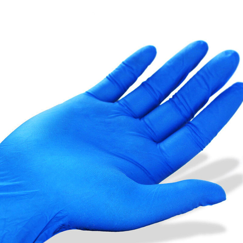 Blue Color Latex Examination Gloves By SWIFBIZ ENTERPRISE