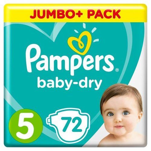 White Pampers Disposable Baby Diapers