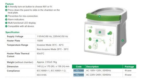 Auto Respiratory Oxygen Humidifier