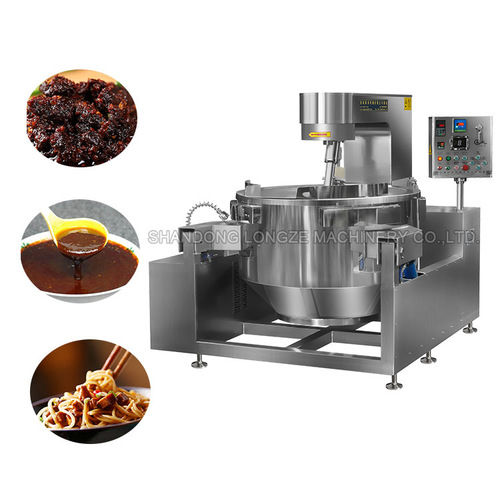 Automatic Gas Heated Mustard Sauce Cooking Mixers Machine