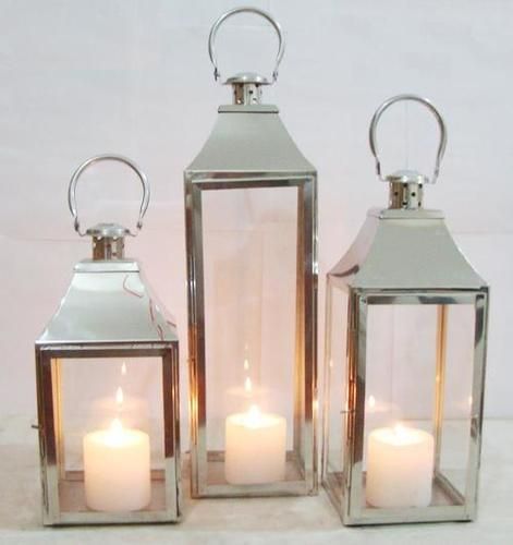 Decorative Silver Hanging Lantern