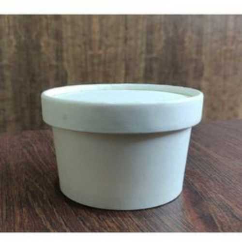 White Tight Paper Lids Food Packaging Container 