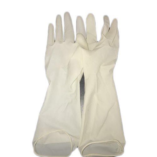 White Rubber Surgical Sterile Gloves