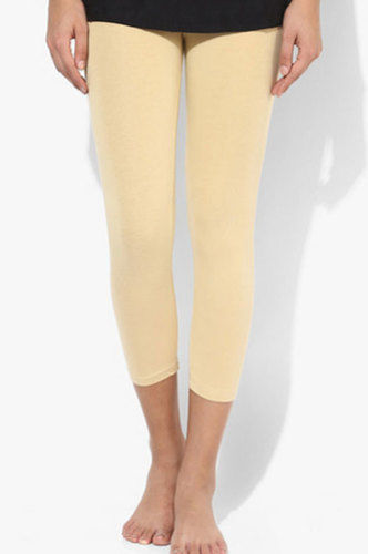 No Fade Ladies Beige Cotton Legging