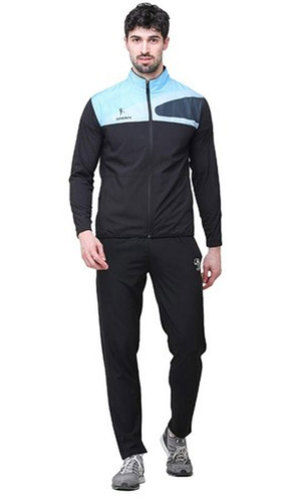 Mens Black And Sky Blue Track Suit