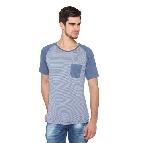 Mens Solid Round Neck Stylish T-Shirt Age Group: All