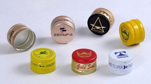 Multicolor Round Aluminium Bottle Cap