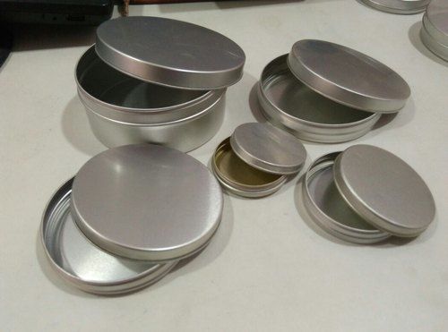 Round Aluminium Cosmetic Container