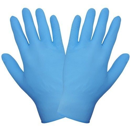 Blue Nitrile Sterile Medical Disposable Gloves, Size: 6.5 inches