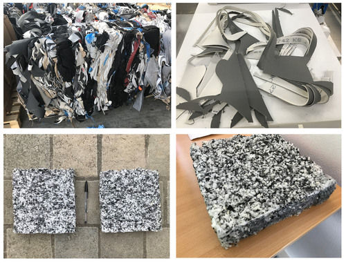 Pu Foamed Textile Scrap