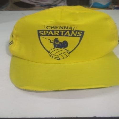 Yellow Colored Polyester Cap Age Group: All