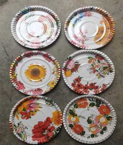 Disposable Round Printed Paper Plate