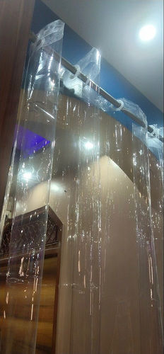 Transparent Plain Pvc Ac Curtain