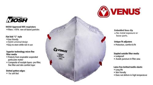 Venus N95 V4400 Face Mask Gender: Unisex