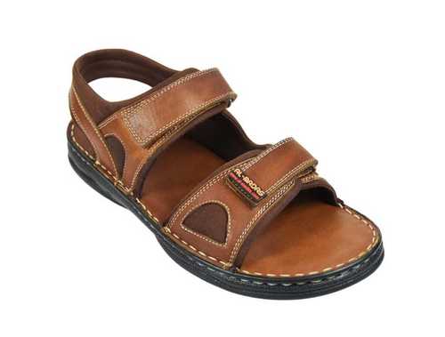 Tan Best Price Mens Leather Sandal at 