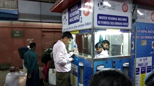 White Cold Water Vending Machines