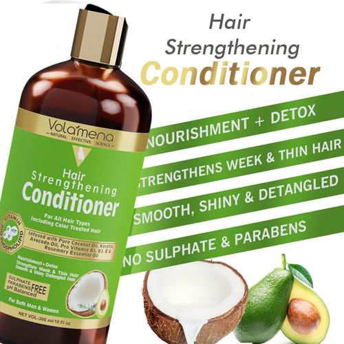 Volamena Argan Oil And Coconut Conditioner For Men And Women 300Ml Length: 16  Centimeter (Cm)