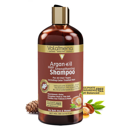 Volamena Argan Oil Hair Strenghtening Shampoo For Men And Women 300Ml Length: 16  Centimeter (Cm)