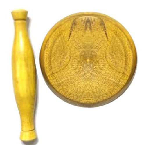 Brown Wooden Chakla Belan Set Toy