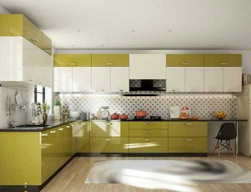 L Shape Modular Kitchen