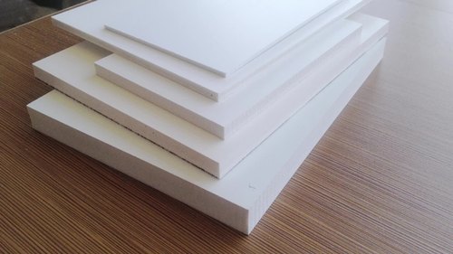 PVC WPC Foam Board - 8 Feet x 4 Feet, White Rectangular Plain | First Class, Highly Durable, Ideal for Decoration and Indoor/Outdoor Use