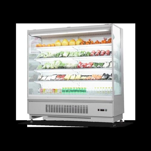 Silver Vegetable And Fruit Commercial Refrigerator