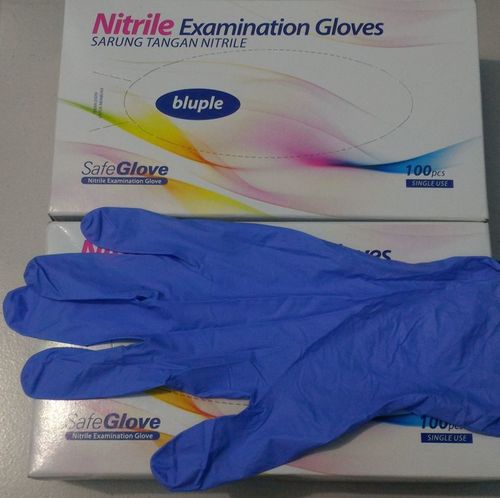 Blue Nitrile Examination Gloves By THANAPOM APINYA LTD