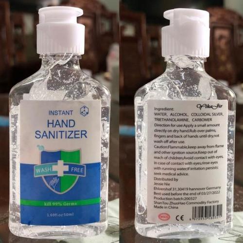 Disinfectant Hand Sanitizer Gel Kills 99.9 % Germs