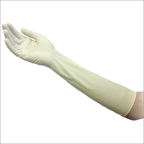long white latex gloves