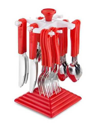 Multi Abs Plastic And Ss Body Cutlery Set