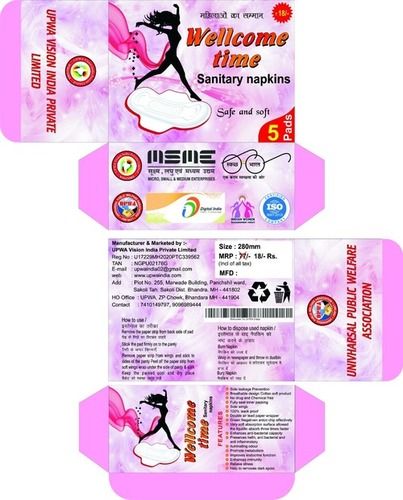 Organic Herbal Sanitary Napkins Age Group: Adults