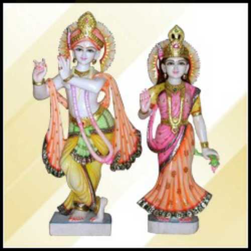 Shiny Look Radhe Krishna Statues
