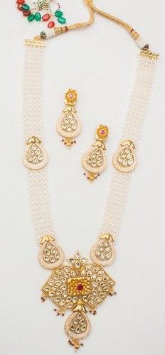 Traditional Rajwadi Style Beaded Necklace Set Gender: Women'S