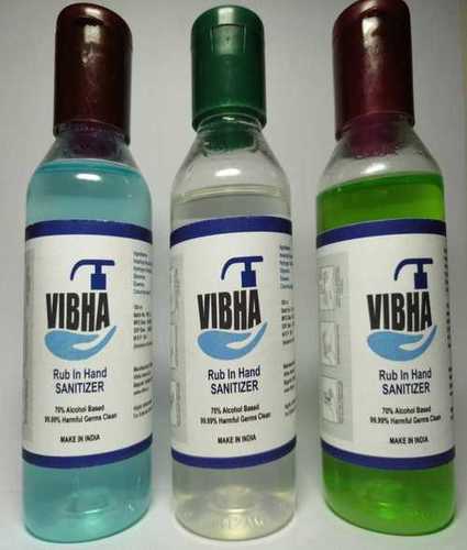 Vibha Alcohol Based Hand Sanitizer - 70% Isopropyl Alcohol, Skin Soothing Glycerine, Quick Dry Formula, 99.99% Germ Free, Lasting Fragrance and Color