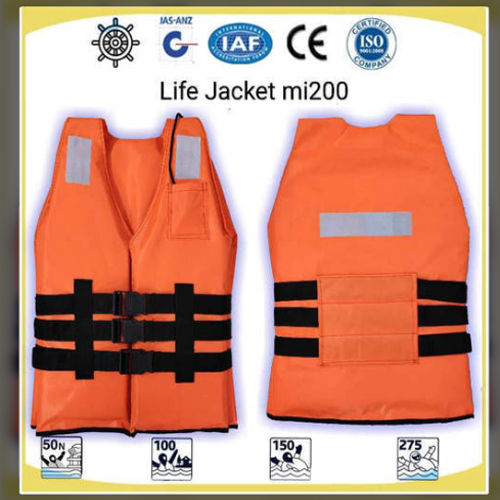 Orange Sleeveless Life Safety Jacket