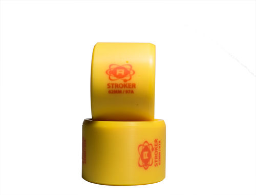 Yellow Atom Stroker Skate Wheels