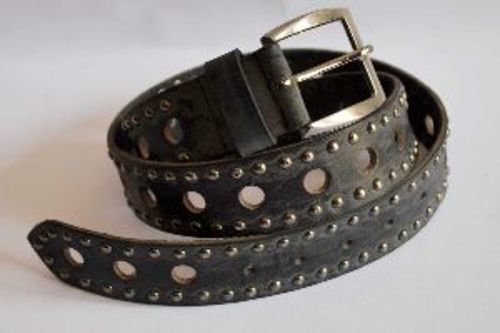 Steel Black Fancy Leather Belt at Best Price in Kanpur | Anam Exim