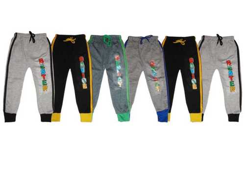 KIDS 100% Cotton Winter Fleece Track Pant for Boys and Girls - Multicolor Track  Pant (Pack
