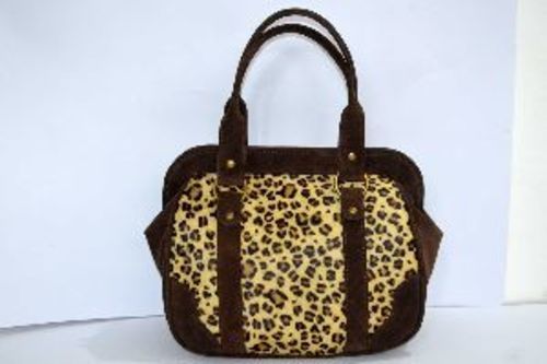 Ladies Printed Leather Handbag