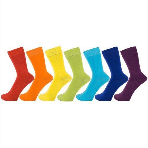 Men Plain High Class Cotton Multicolored Socks Age Group: All