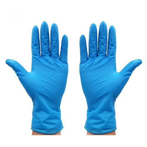 Blue Mid Forearm Latex Surgical Gloves, Size: 7.5 Inches