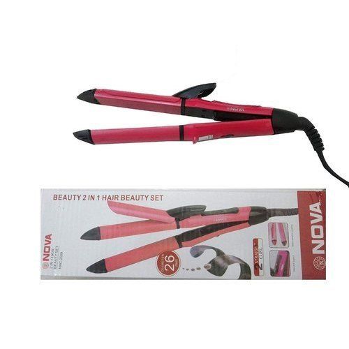 Pink Nova Hair Straightener Curler