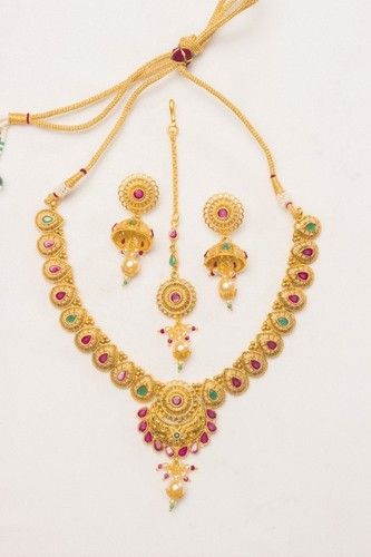 Traditional Gemstone Necklace Set