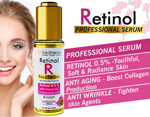 Volamena Retinol Anti Aging Face Serum 30 Ml Color Code: Translucent White