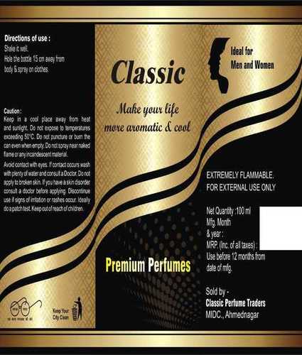 Classic Unisex Perfume Spray 100ml