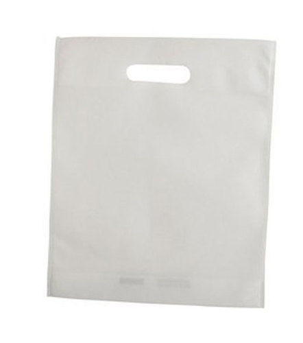 With Handle White Non Woven Shopping Bag